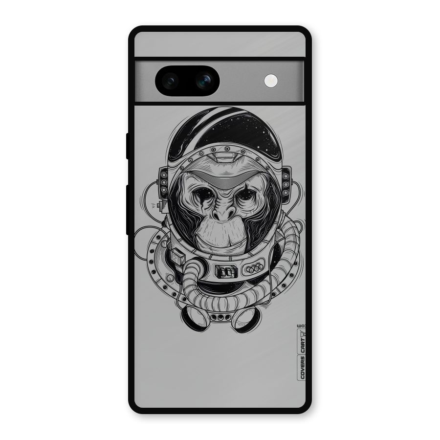Chimpanzee Astronaut Metal Back Case for Google Pixel 7a