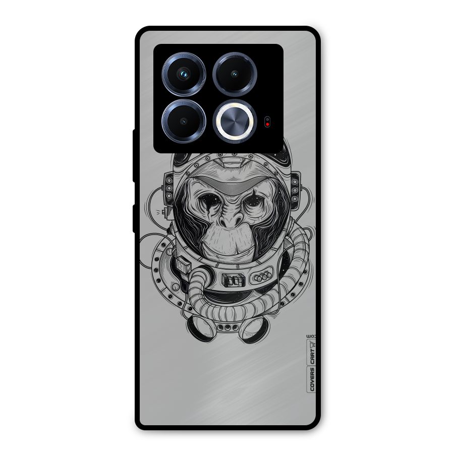 Chimpanzee Astronaut Metal Back Case for Infinix Note 40 5G