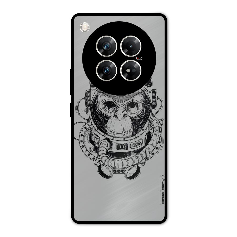 Chimpanzee Astronaut Metal Back Case for Infinix Zero 40 5G
