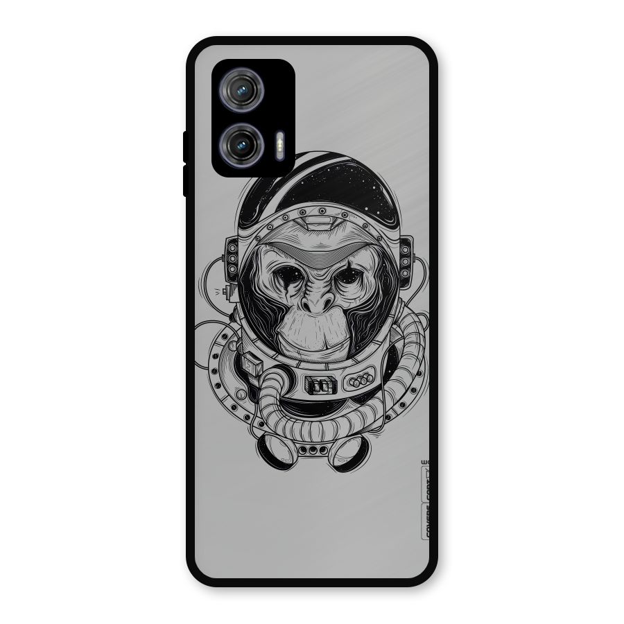 Chimpanzee Astronaut Metal Back Case for Moto G73