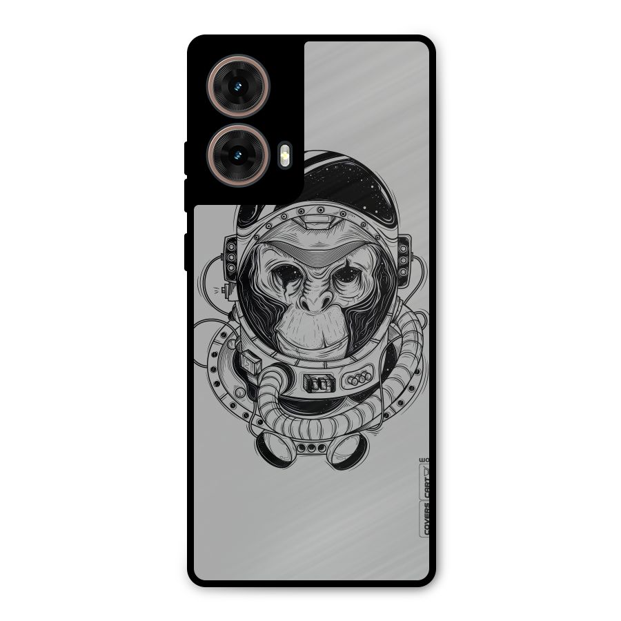 Chimpanzee Astronaut Metal Back Case for Moto G85
