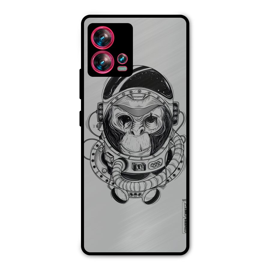 Chimpanzee Astronaut Metal Back Case for Motorola Edge 30 Fusion