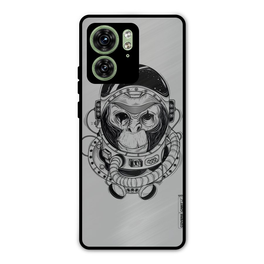 Chimpanzee Astronaut Metal Back Case for Motorola Edge 40 5G
