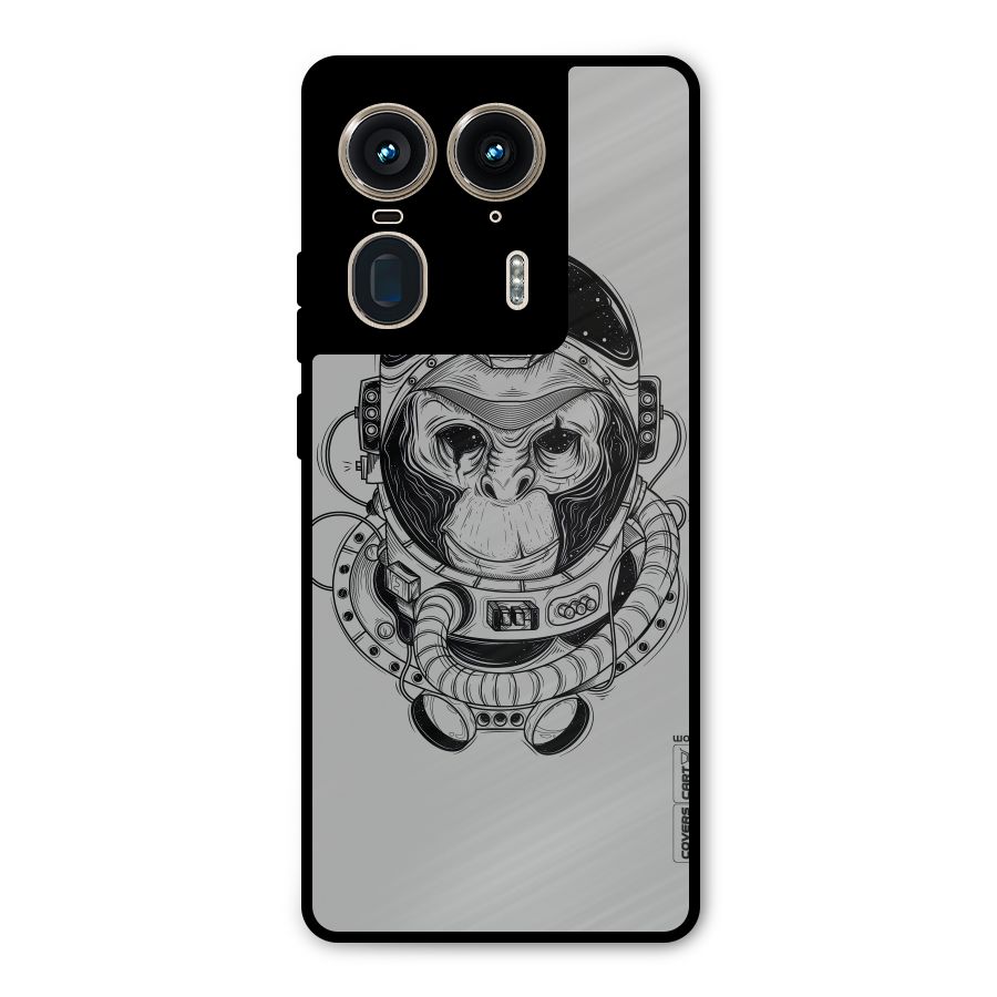 Chimpanzee Astronaut Metal Back Case for Motorola Edge 50 Ultra