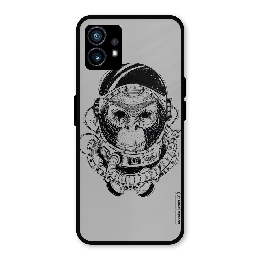 Chimpanzee Astronaut Metal Back Case for Nothing Phone 1