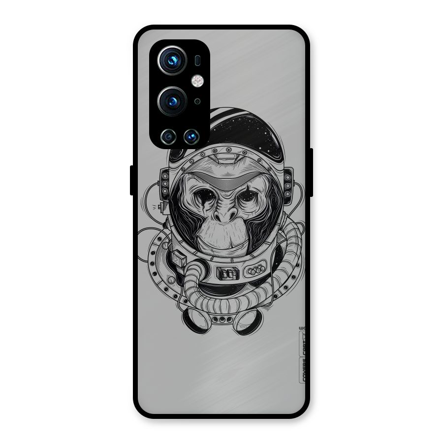 Chimpanzee Astronaut Metal Back Case for OnePlus 9 Pro