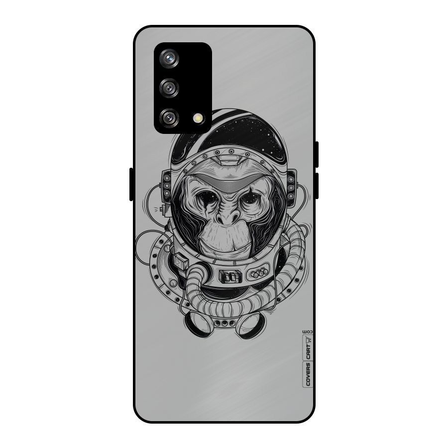 Chimpanzee Astronaut Metal Back Case for Oppo F19