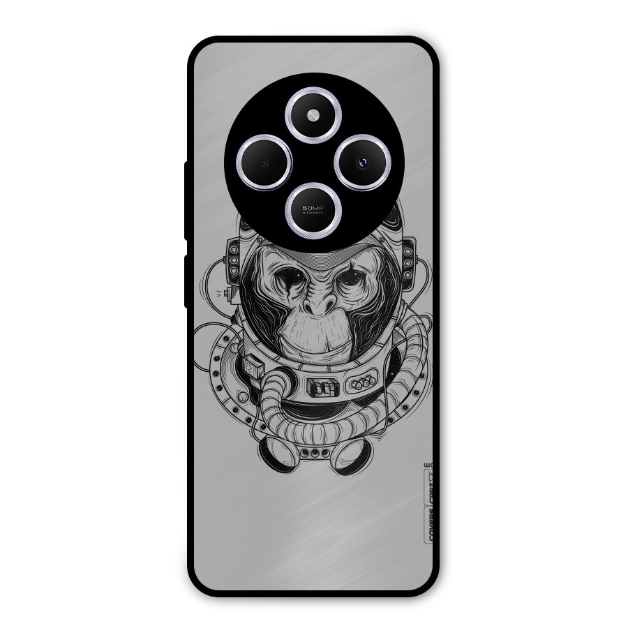 Chimpanzee Astronaut Metal Back Case for Poco M7