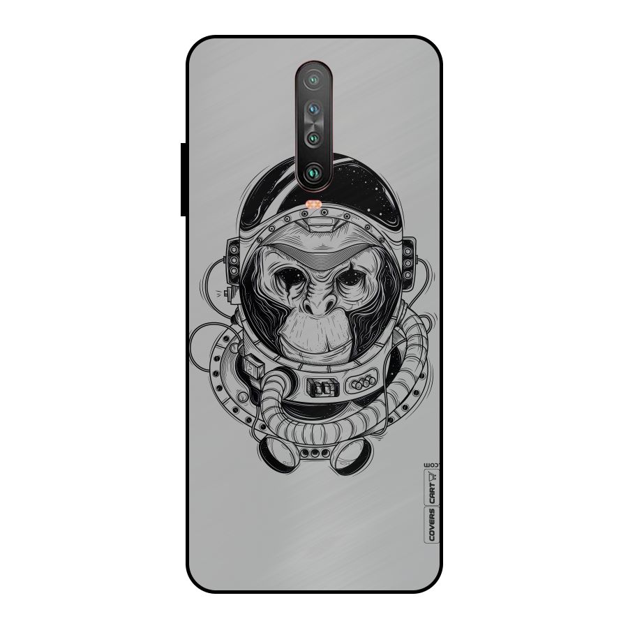 Chimpanzee Astronaut Metal Back Case for Poco X2