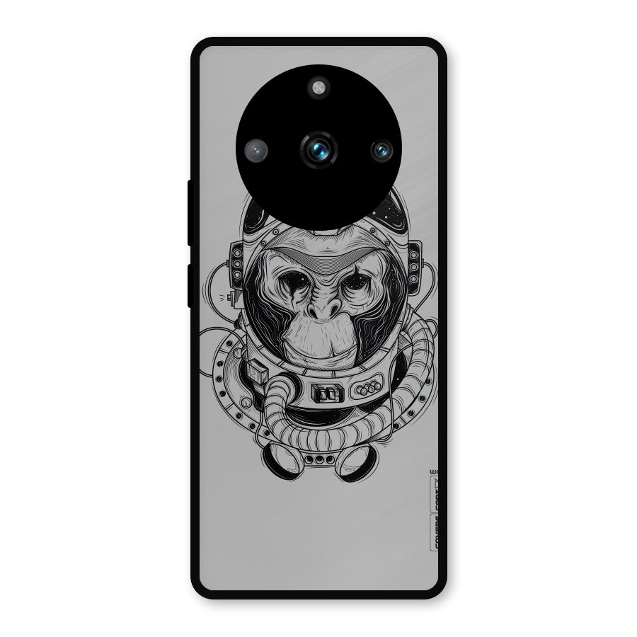 Chimpanzee Astronaut Metal Back Case for Realme 11 Pro