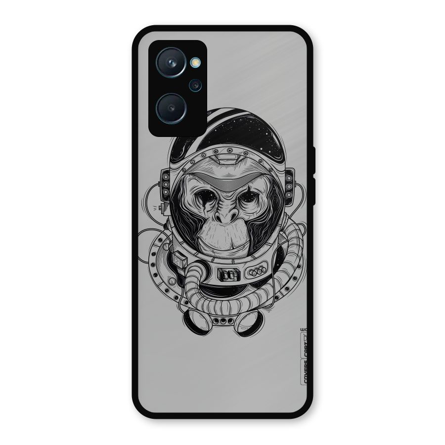 Chimpanzee Astronaut Metal Back Case for Realme 9i