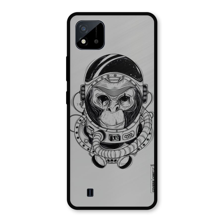 Chimpanzee Astronaut Metal Back Case for Realme C11 2021