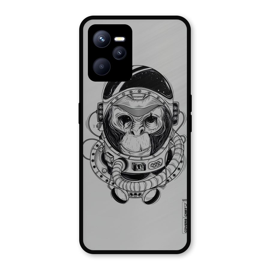 Chimpanzee Astronaut Metal Back Case for Realme C35