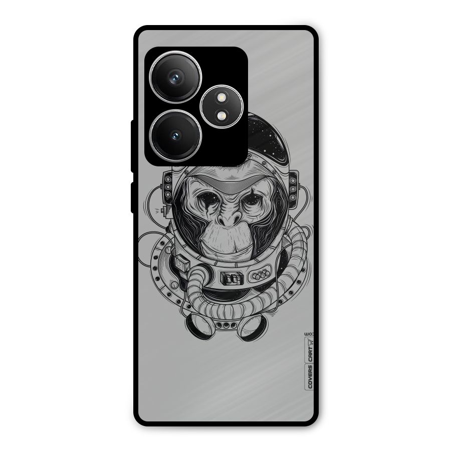 Chimpanzee Astronaut Metal Back Case for Realme GT 6T