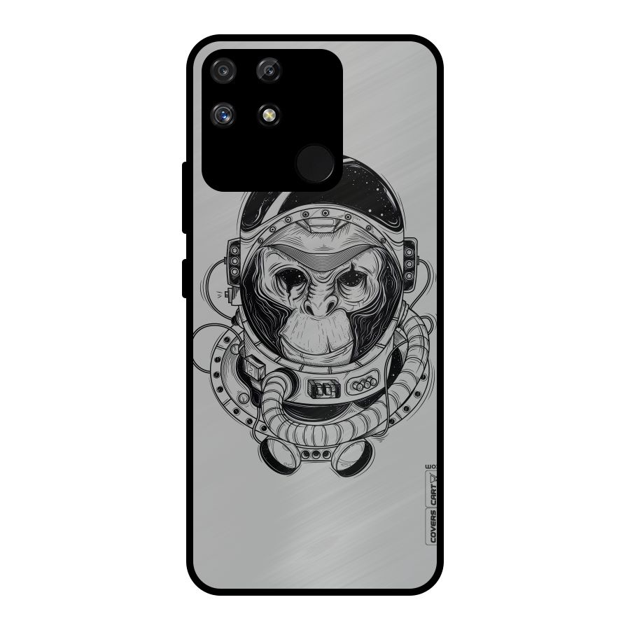 Chimpanzee Astronaut Metal Back Case for Realme Narzo 50A