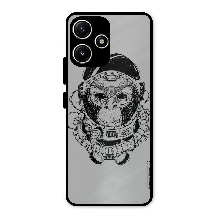 Chimpanzee Astronaut Metal Back Case for Redmi 12 5G