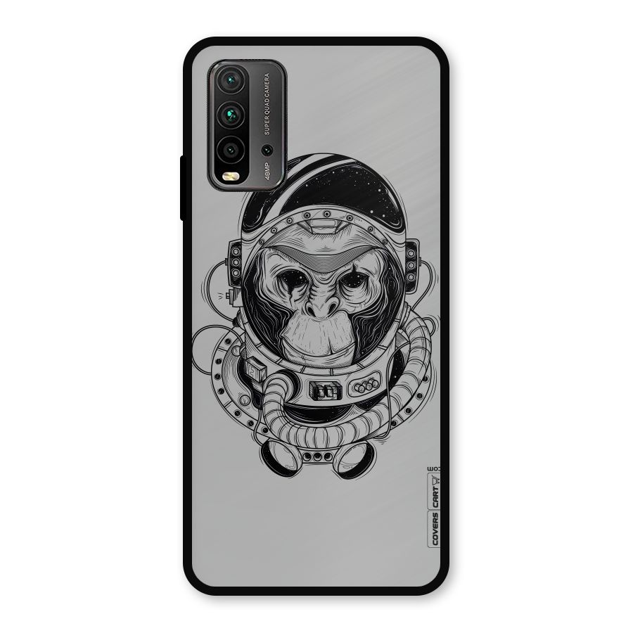 Chimpanzee Astronaut Metal Back Case for Redmi 9 Power