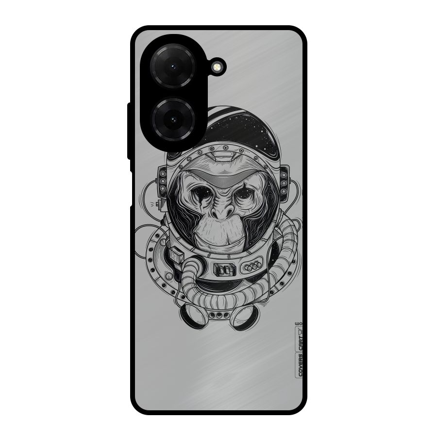 Chimpanzee Astronaut Metal Back Case for Redmi A5 4G