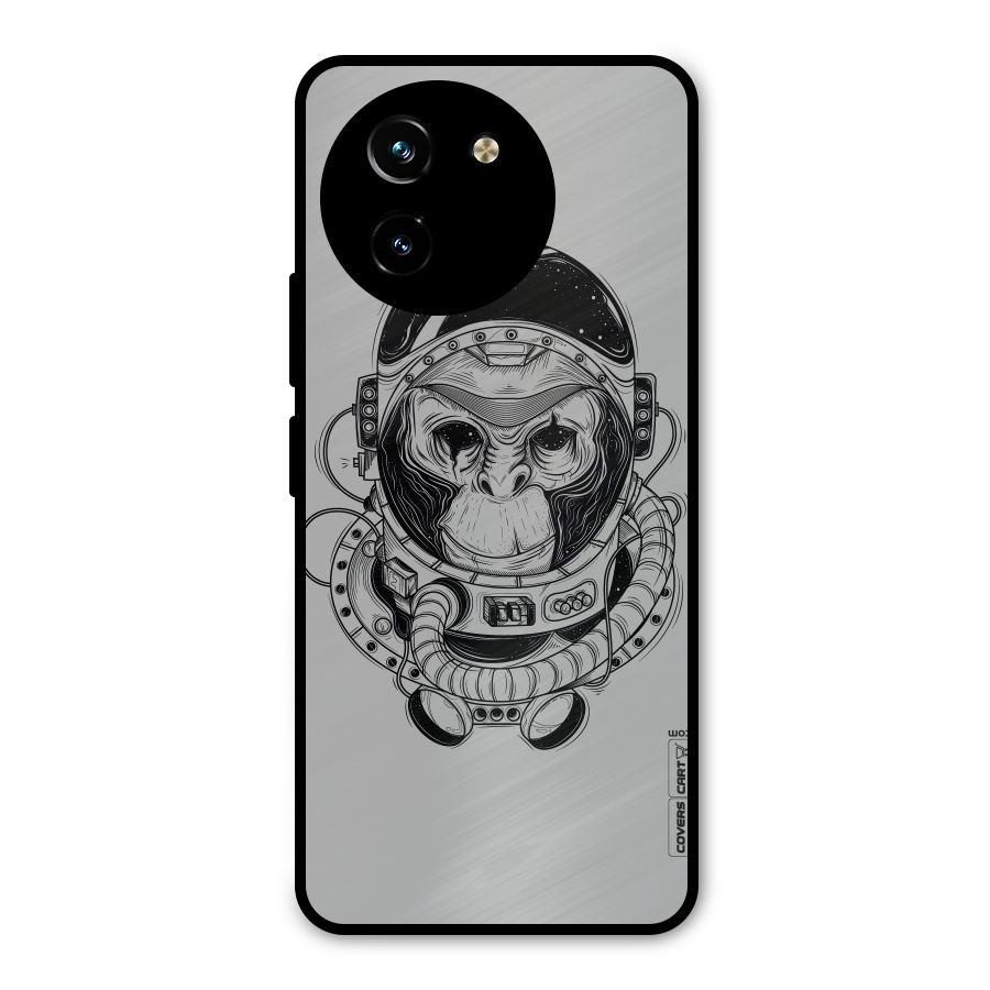Chimpanzee Astronaut Metal Back Case for Vivo T3x