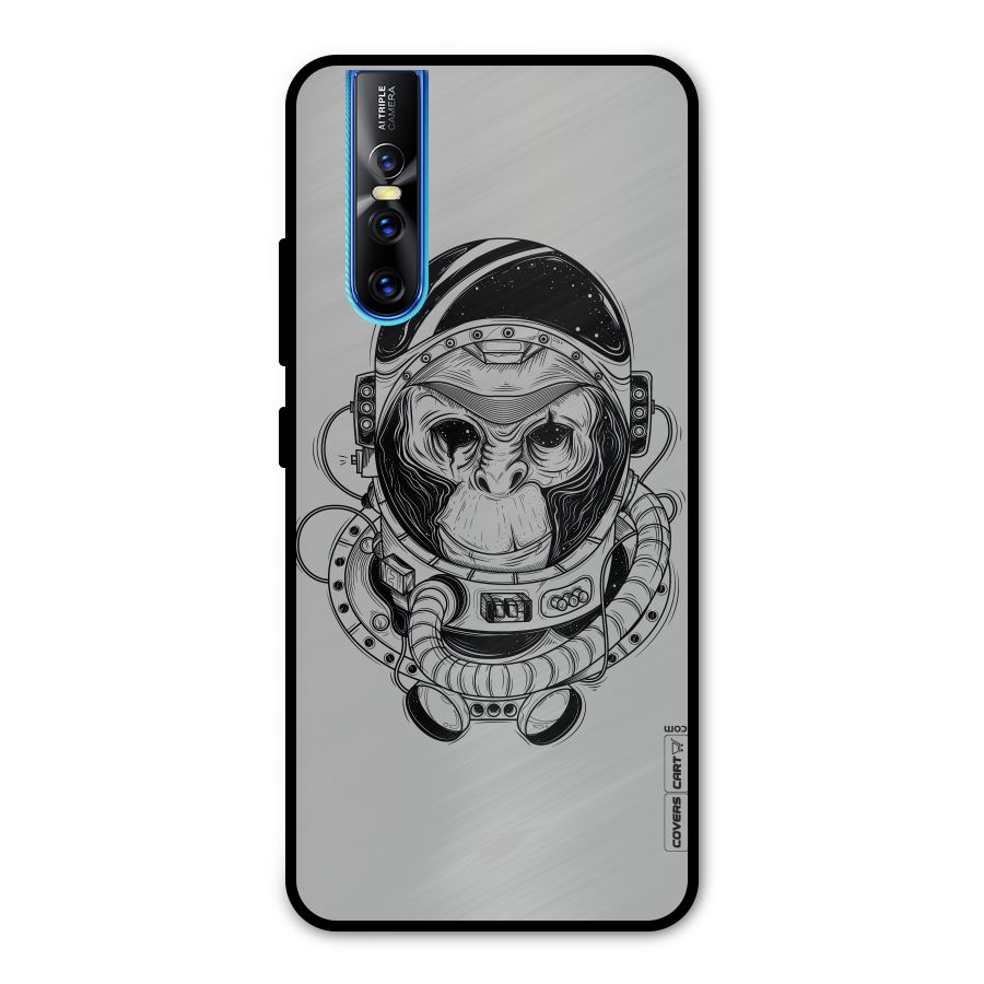 Chimpanzee Astronaut Metal Back Case for Vivo V15 Pro