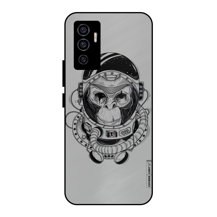 Chimpanzee Astronaut Metal Back Case for Vivo V23e