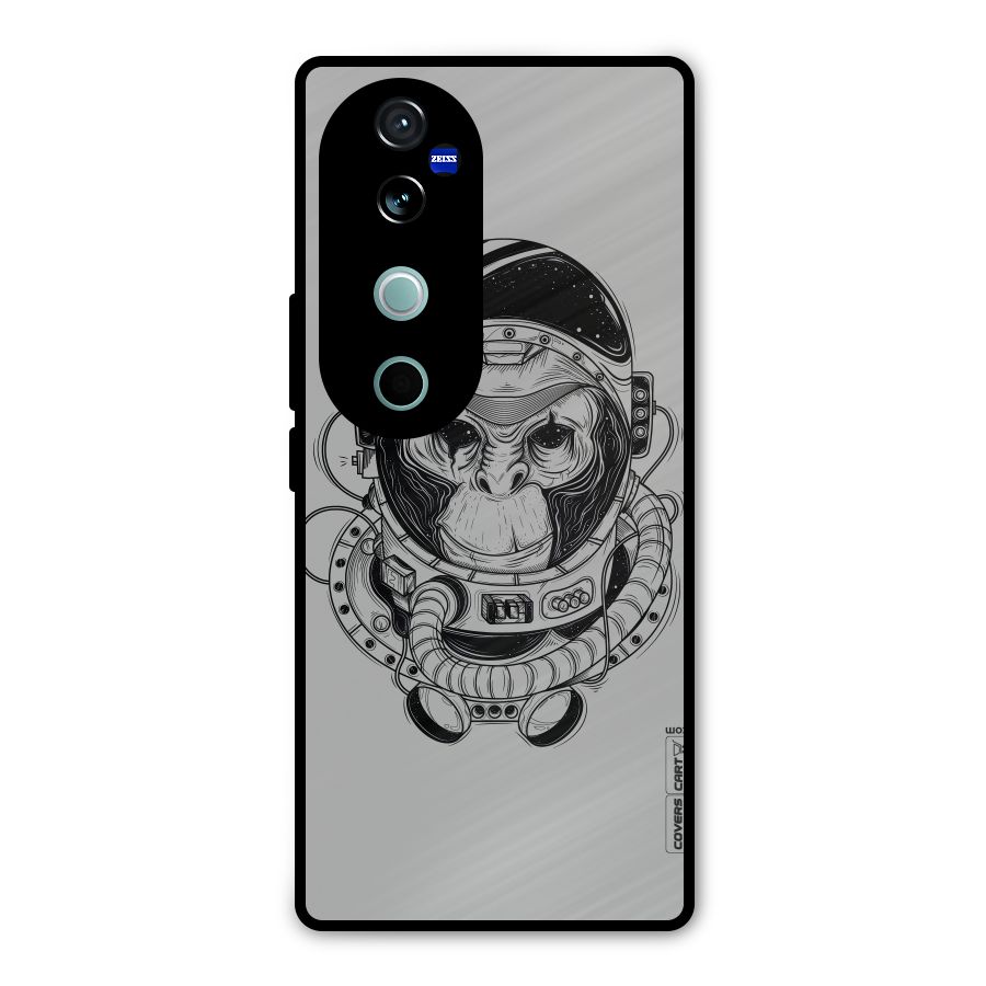 Chimpanzee Astronaut Metal Back Case for Vivo V40