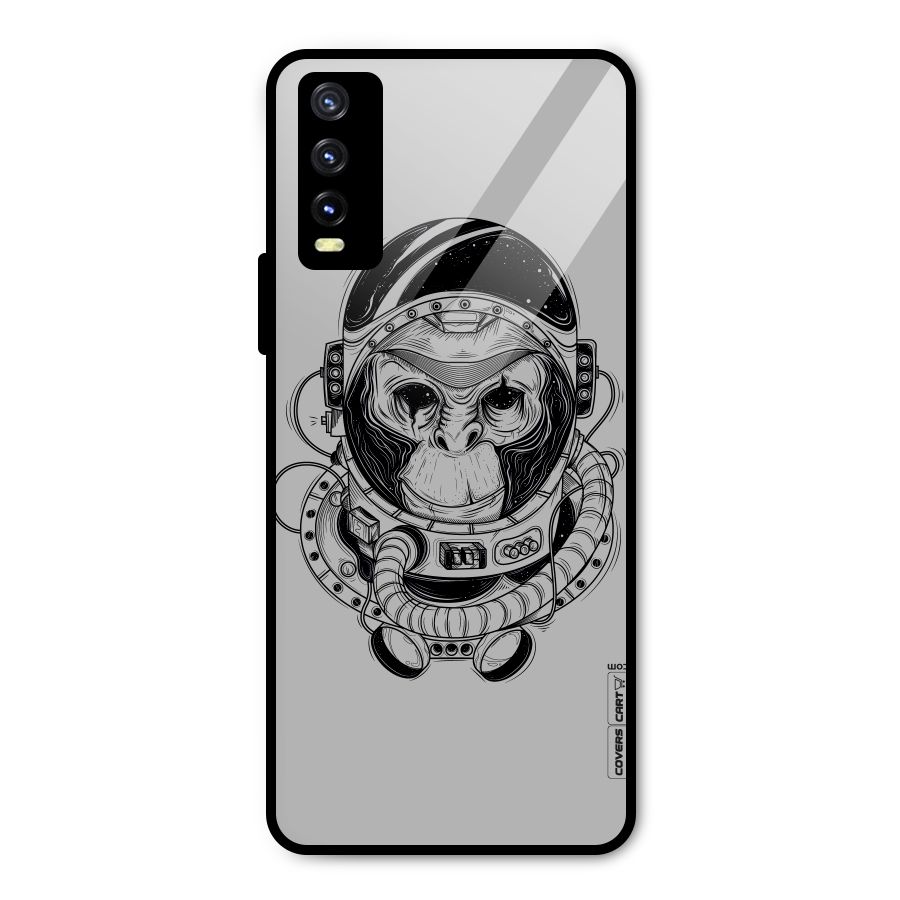 Chimpanzee Astronaut Metal Back Case for Vivo Y20g