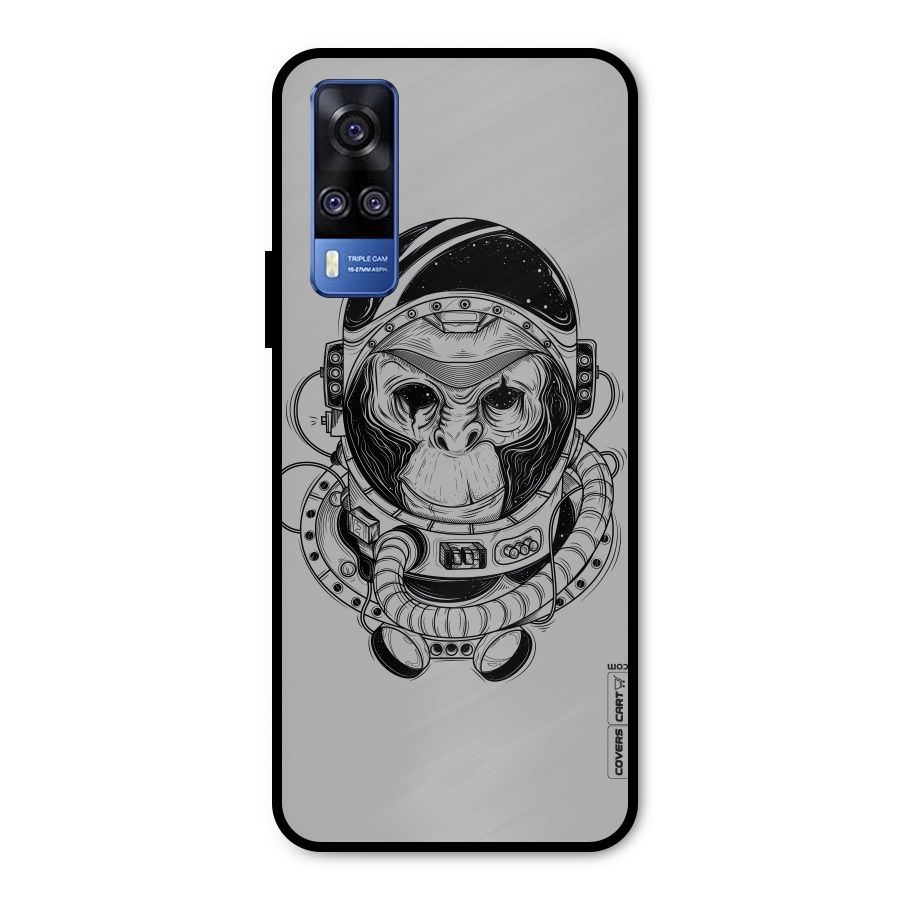 Chimpanzee Astronaut Metal Back Case for Vivo Y31