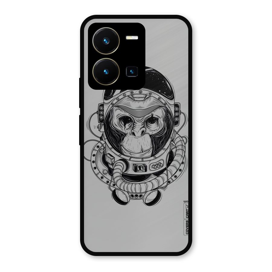 Chimpanzee Astronaut Metal Back Case for Vivo Y35