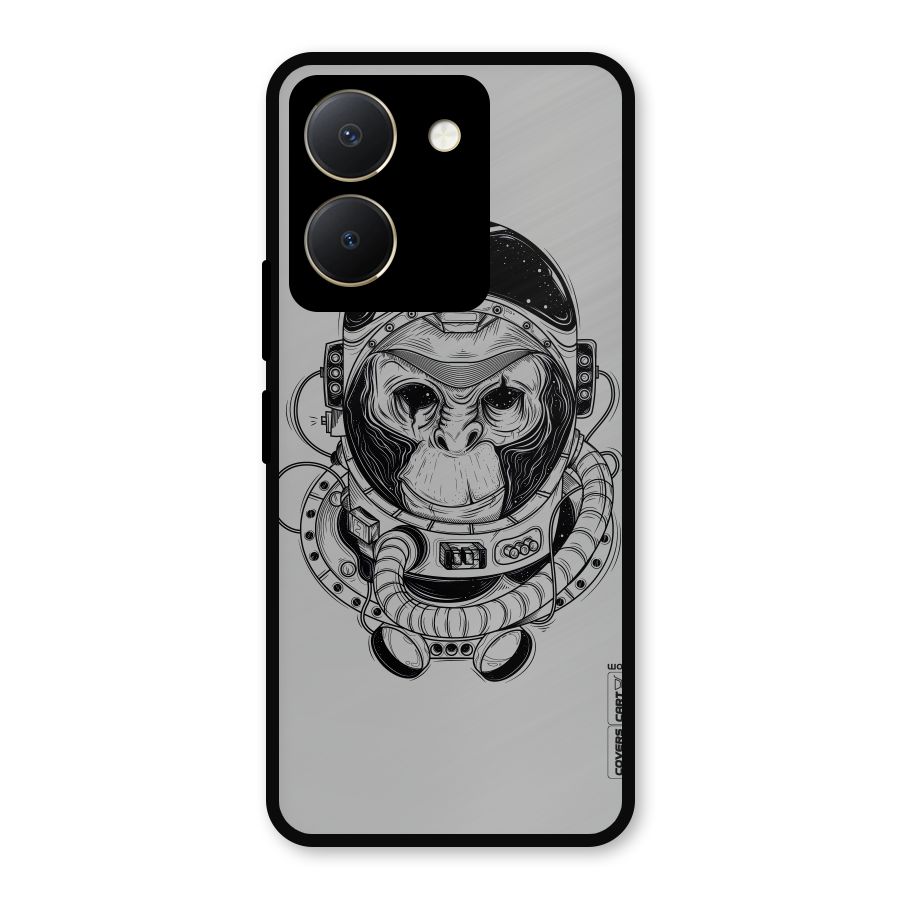 Chimpanzee Astronaut Metal Back Case for Vivo Y36