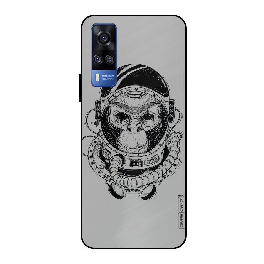 Chimpanzee Astronaut Metal Back Case for Vivo Y51