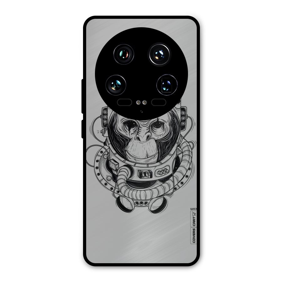 Chimpanzee Astronaut Metal Back Case for Xiaomi 14 Ultra
