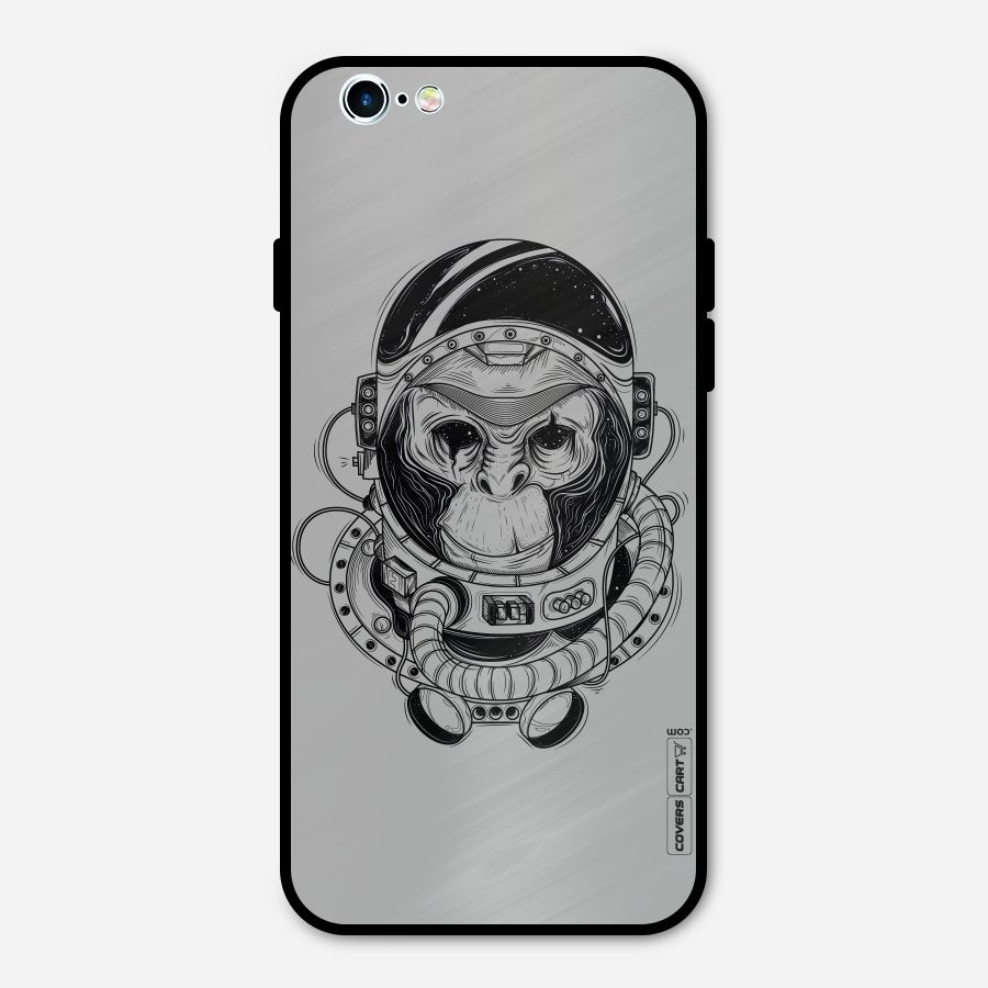 Chimpanzee Astronaut Metal Back Case for iPhone 6 6s