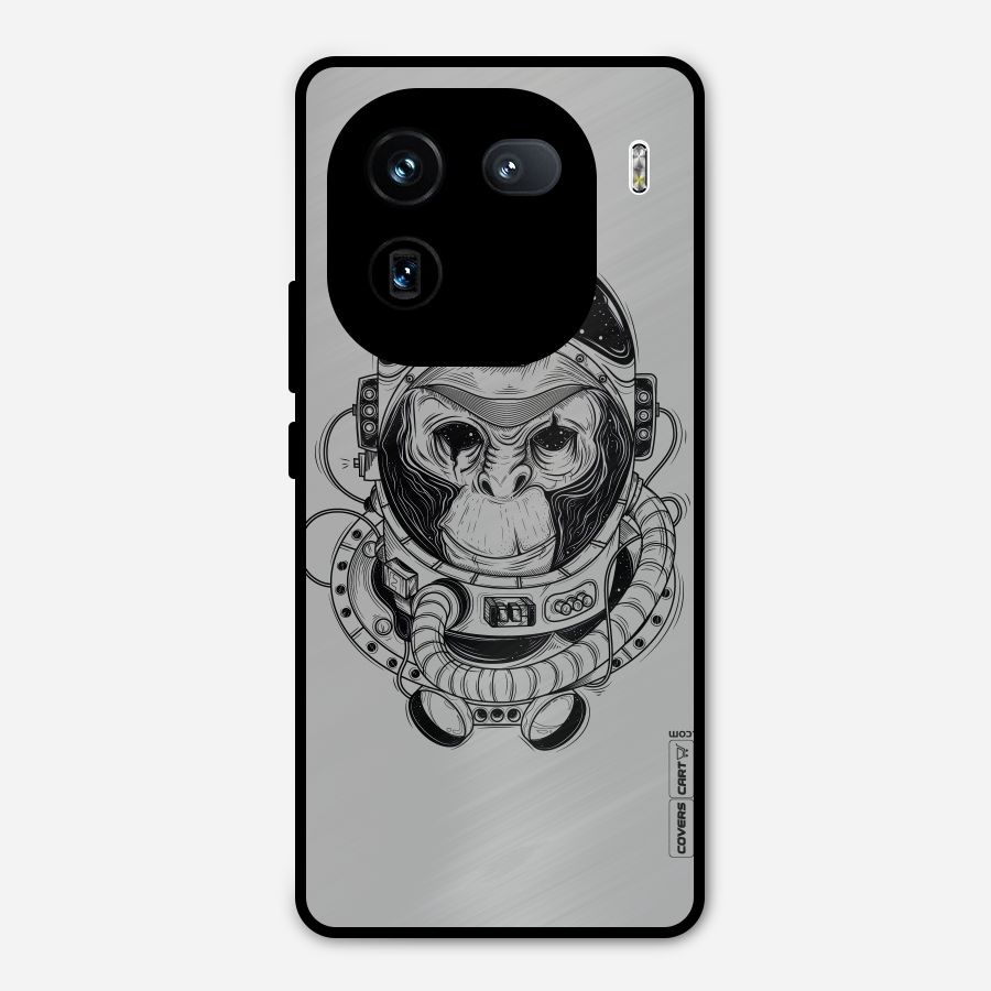 Chimpanzee Astronaut Metal Back Case for iQOO 12