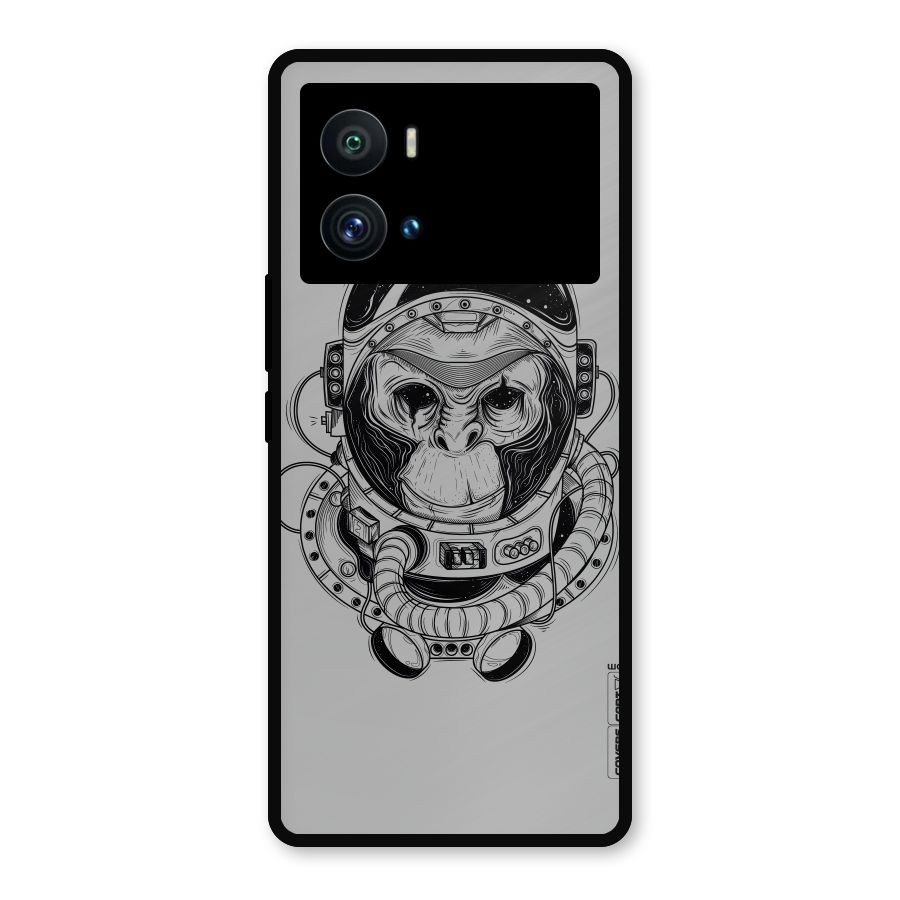 Chimpanzee Astronaut Metal Back Case for iQOO 9 Pro