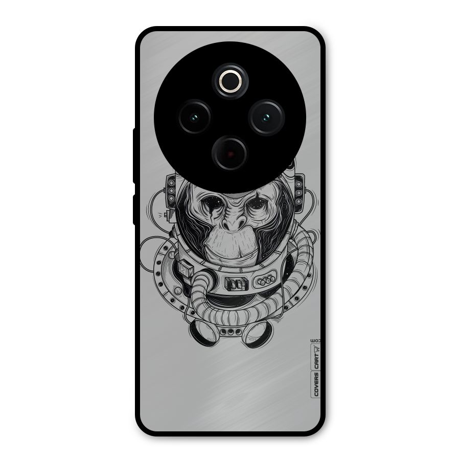 Chimpanzee Astronaut Metal Back Case for iQOO Z10