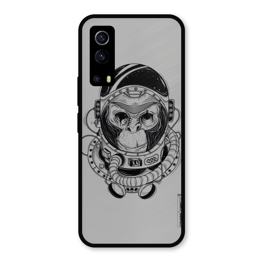 Chimpanzee Astronaut Metal Back Case for iQOO Z3