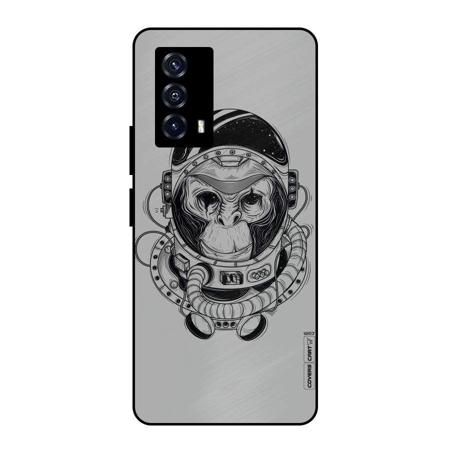 Chimpanzee Astronaut Metal Back Case for iQOO Z5