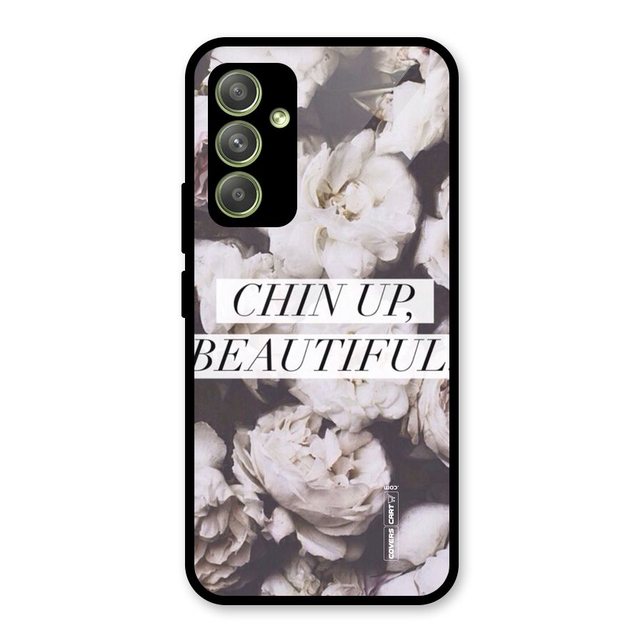 Chin Up Beautiful Glass Back Case for Galaxy A54