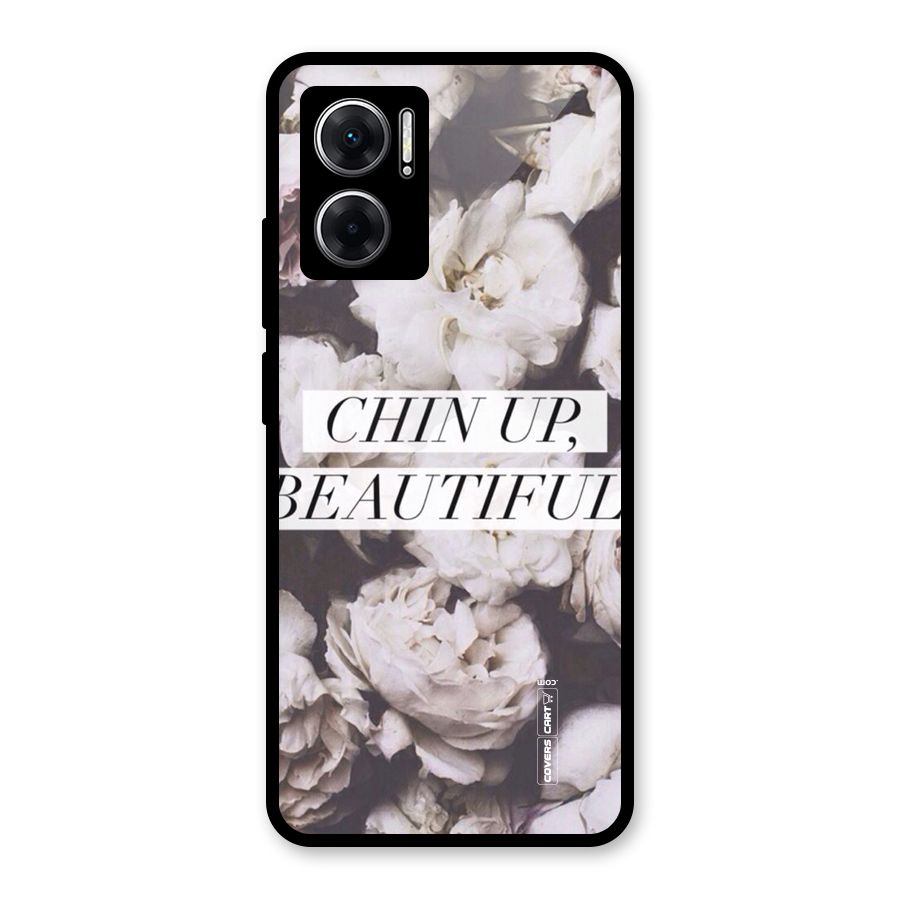 Chin Up Beautiful Glass Back Case for Redmi 11 Prime 5G