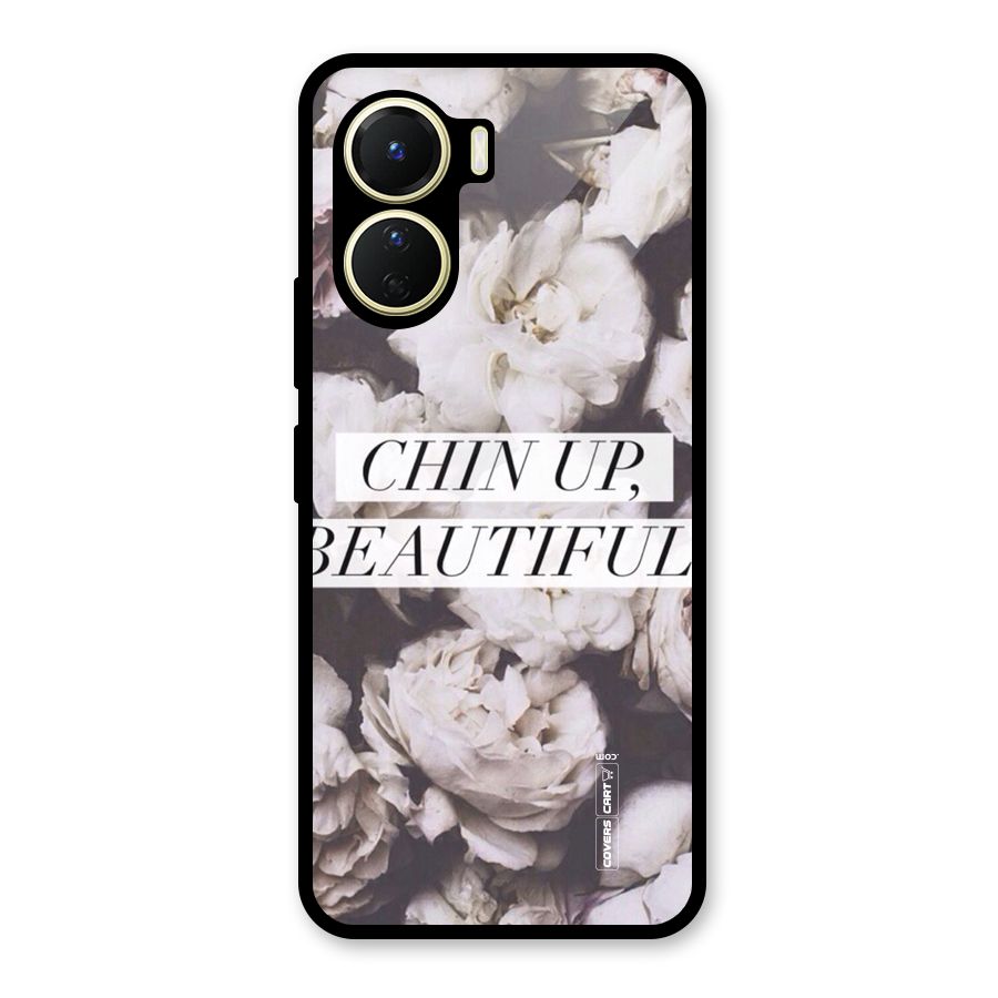Chin Up Beautiful Glass Back Case for Vivo Y56