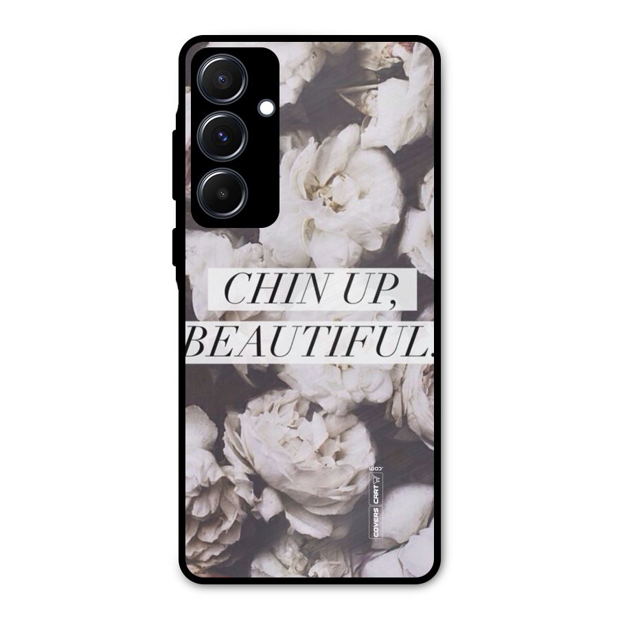 Chin Up Beautiful Metal Back Case for Galaxy A55