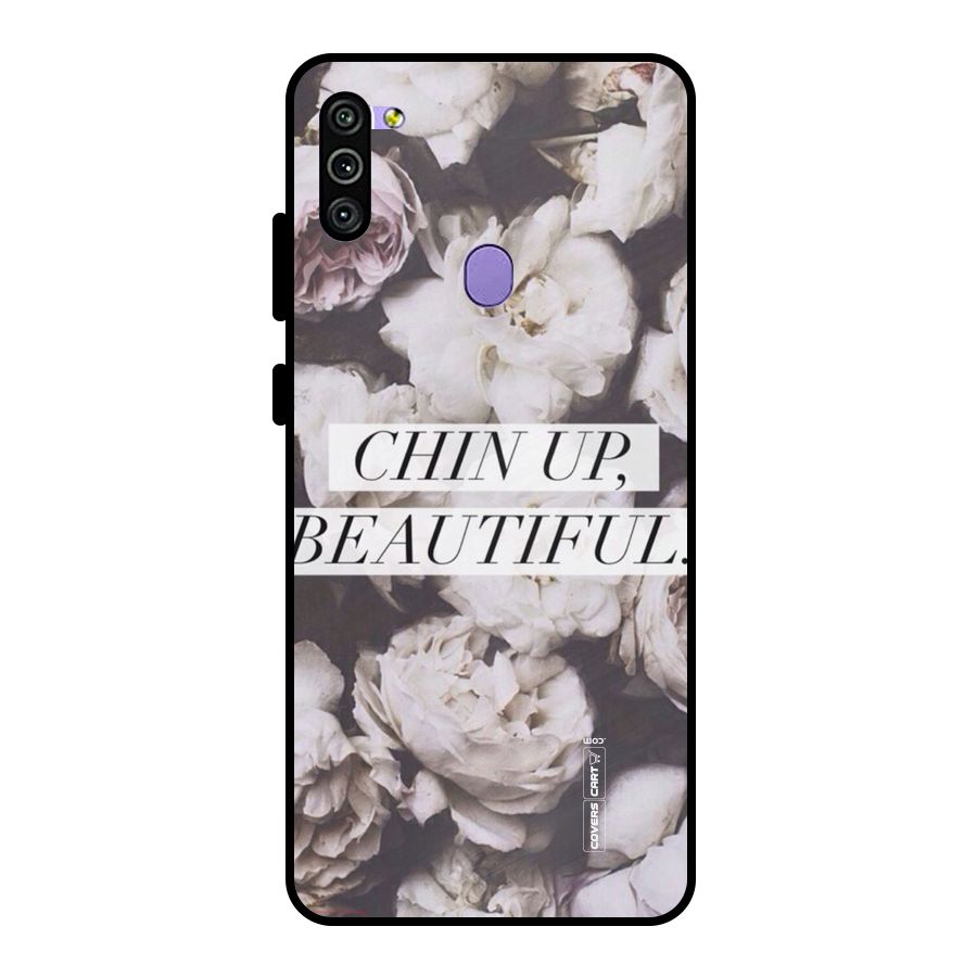 Chin Up Beautiful Metal Back Case for Galaxy M11