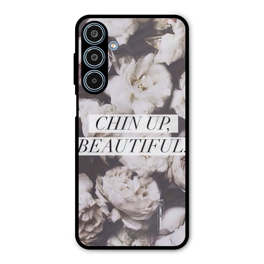 Chin Up Beautiful Metal Back Case for Galaxy M35