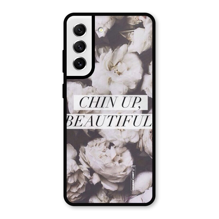 Chin Up Beautiful Metal Back Case for Galaxy S21 FE 5G