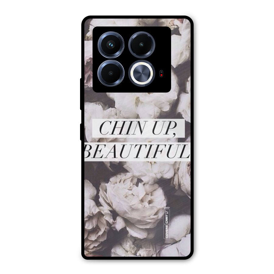 Chin Up Beautiful Metal Back Case for Infinix Note 40 5G