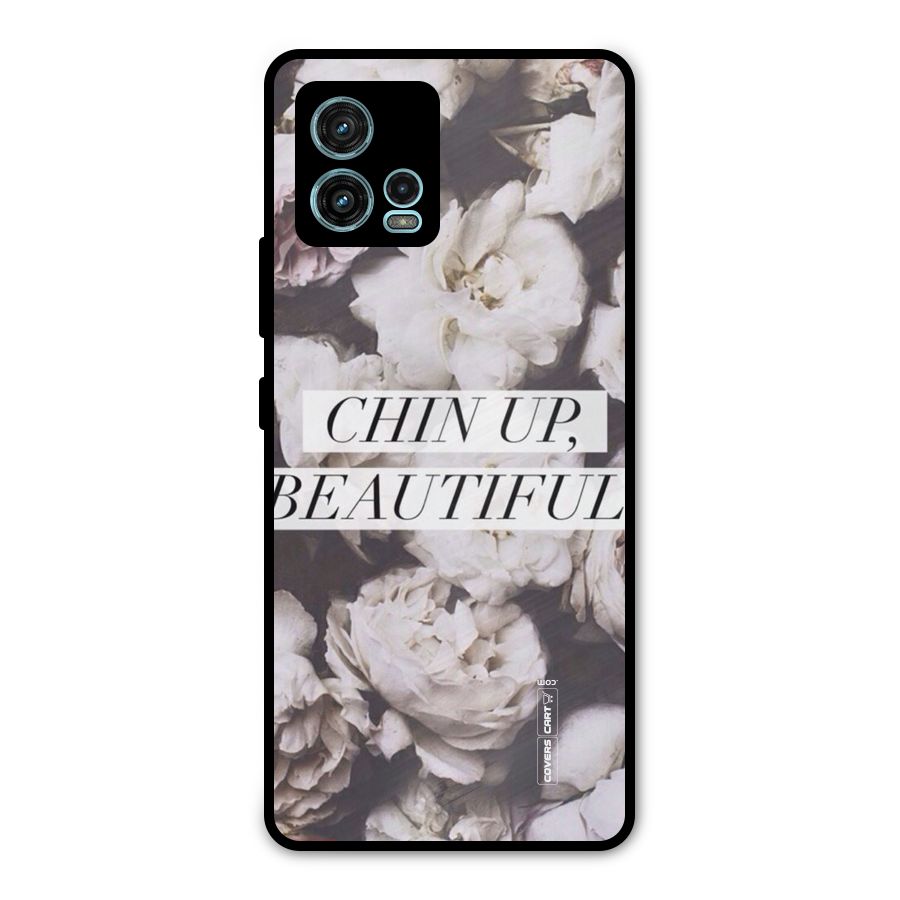 Chin Up Beautiful Metal Back Case for Moto G72