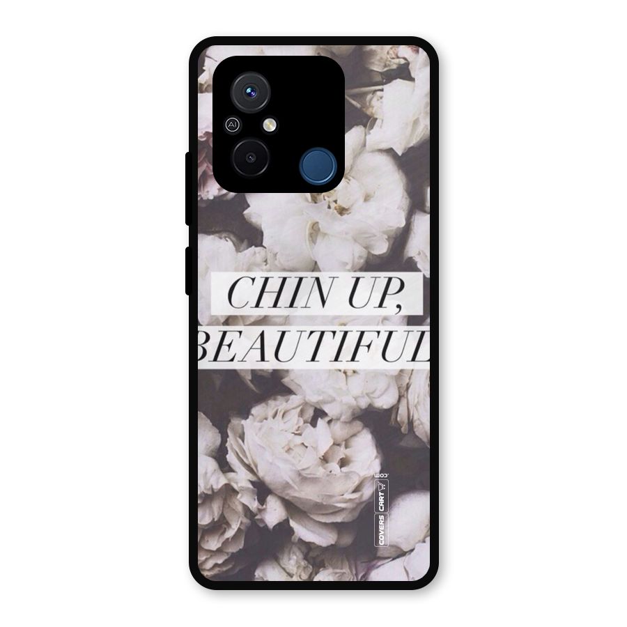 Chin Up Beautiful Metal Back Case for Poco C55