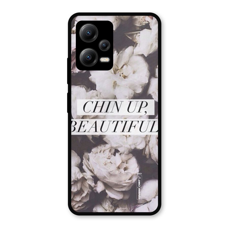 Chin Up Beautiful Metal Back Case for Redmi Note 12 5G