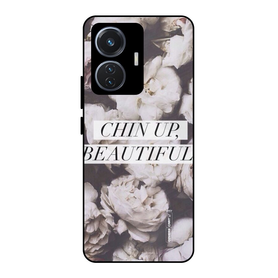 Chin Up Beautiful Metal Back Case for Vivo T1 44W